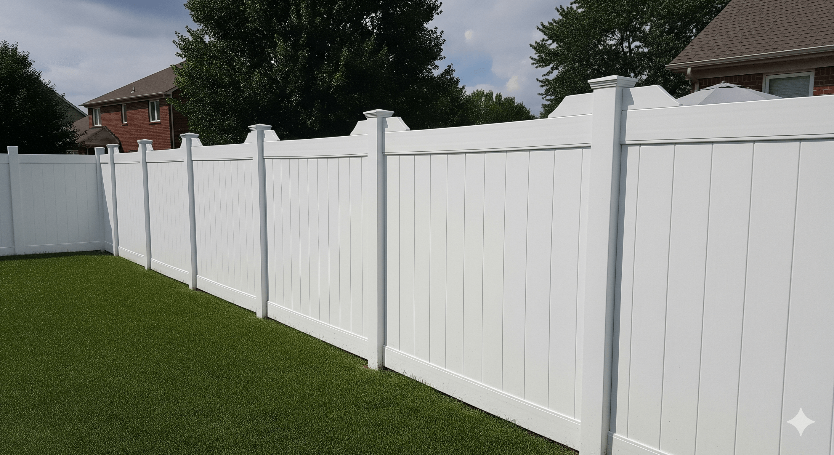Vinyl fence